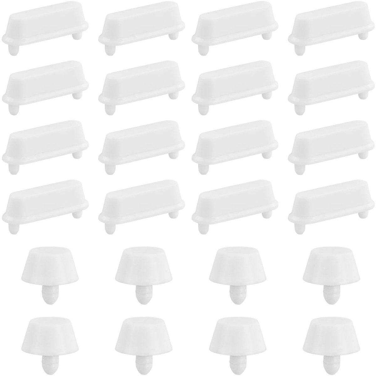 Dailygoods - 24 Stuks Wc-bril Rubberen Buffers - Universele Schokdempers