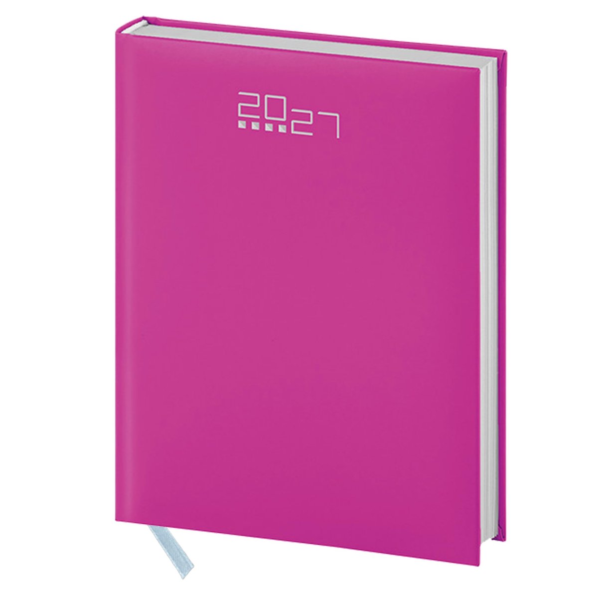 Dailygoods - Professionele Dagplanner 2027 - 15 x 21 cm - Elegant Fuchsia