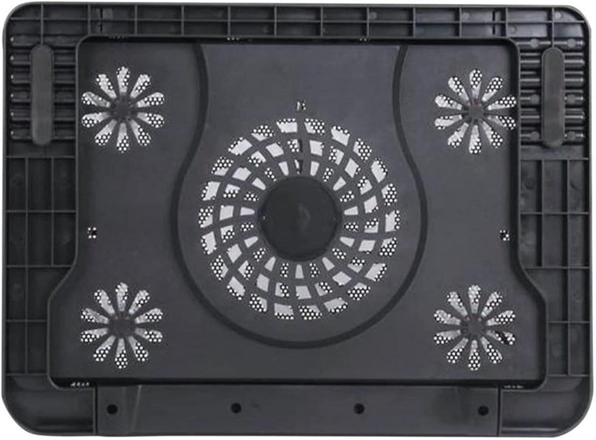 Laptop Koeler - Koelstation Laptop - Voorkom Oververhitting - Instelbare Hoogte - Tot 18 Inch - Zwart