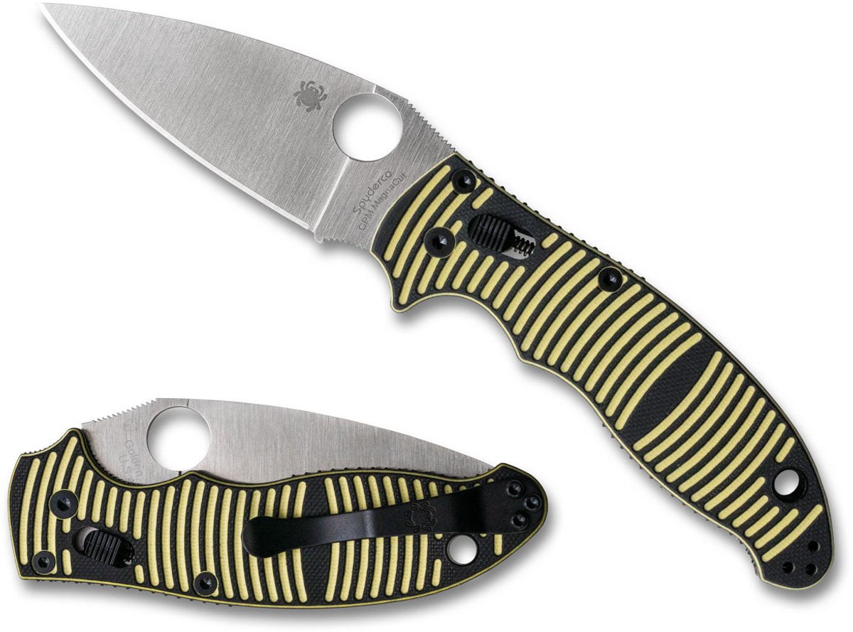 Spyderco Manix 2 Salt Yellow/Black G-10 CPM MagnaCut PE