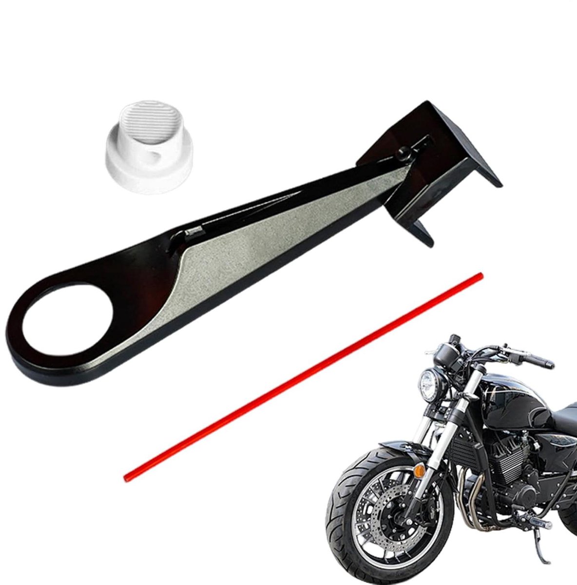 Motorfiets Kettingolie Tool - Ketting Smeermiddel Applicator - Onderhoud Motorfiets - Gelijkmatige Olieverdeling - 14.5 cm - Zwart