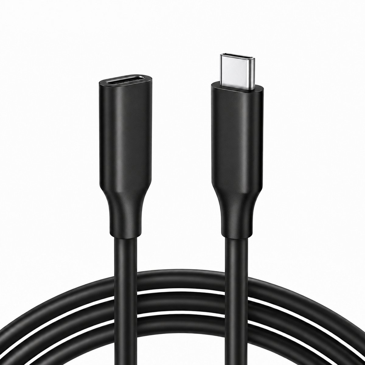 USB-C 3.1 Gen2 - Verlengkabel - 1 Meter - 3A 60W - Male to Female - Extension Cable - 4K video