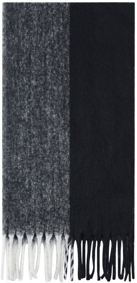 Wintersjaals gemengde kleuren casual polyester dagelijks - Zwart