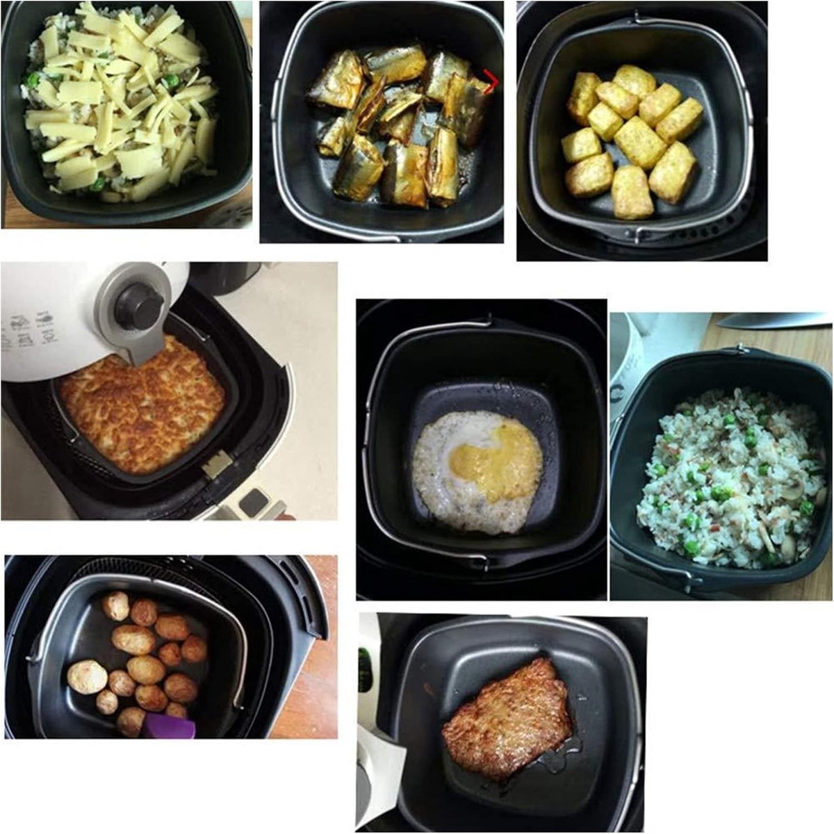 Airfryer-taartvorm, bakbuis, veilig, voedselveilig ijzer voor Hd9925