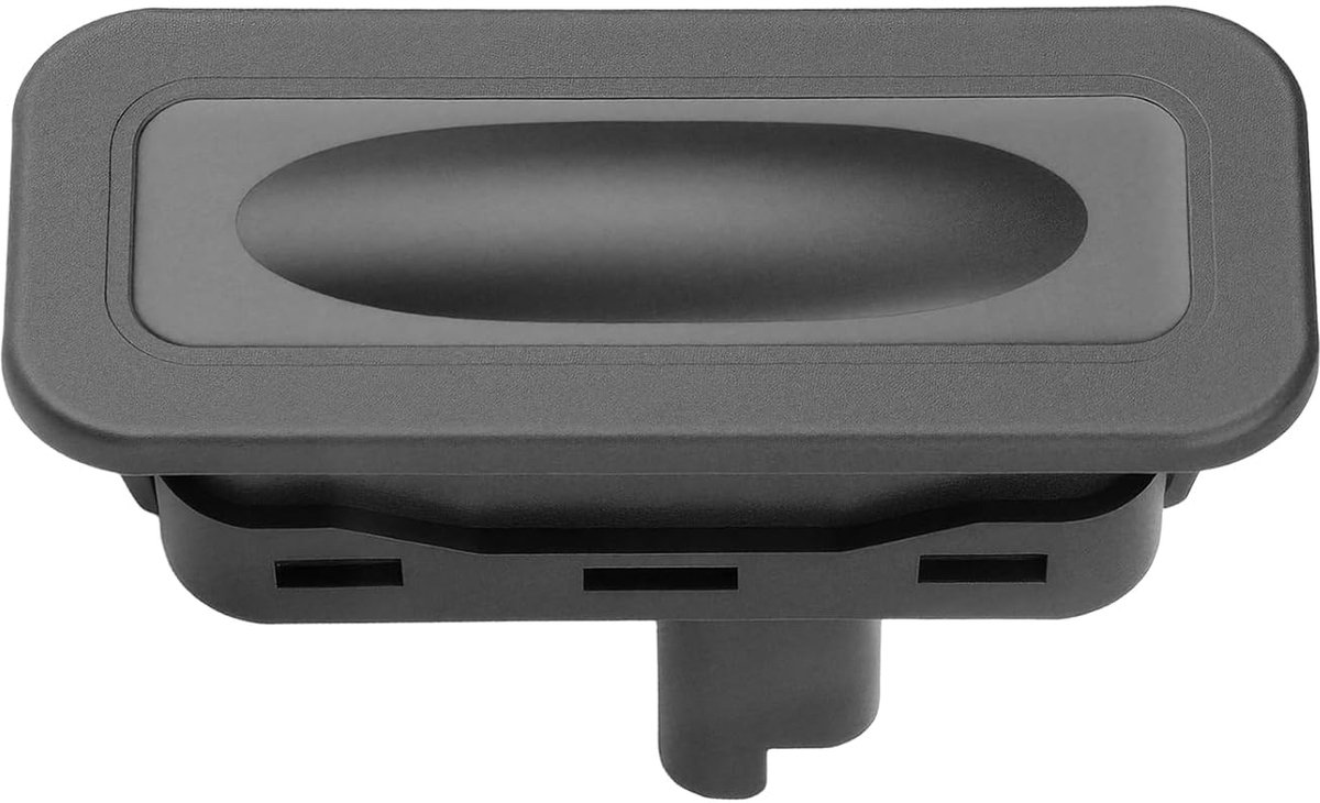 Knoop voor kofferopening voor Clio 3 Megane 2 kofferbakschakelaar achterklep zwart voor Clio MK3/MK4, Megane MK2/MK3, Laguna MK3, Kangoo MK2 8200076256