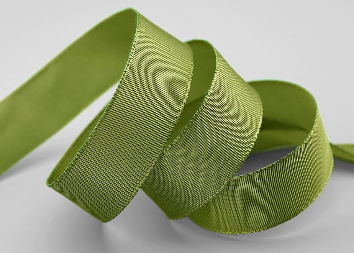 25 m x 25 mm draadrandband, Leo, lichtgroen, lentegroen (535)