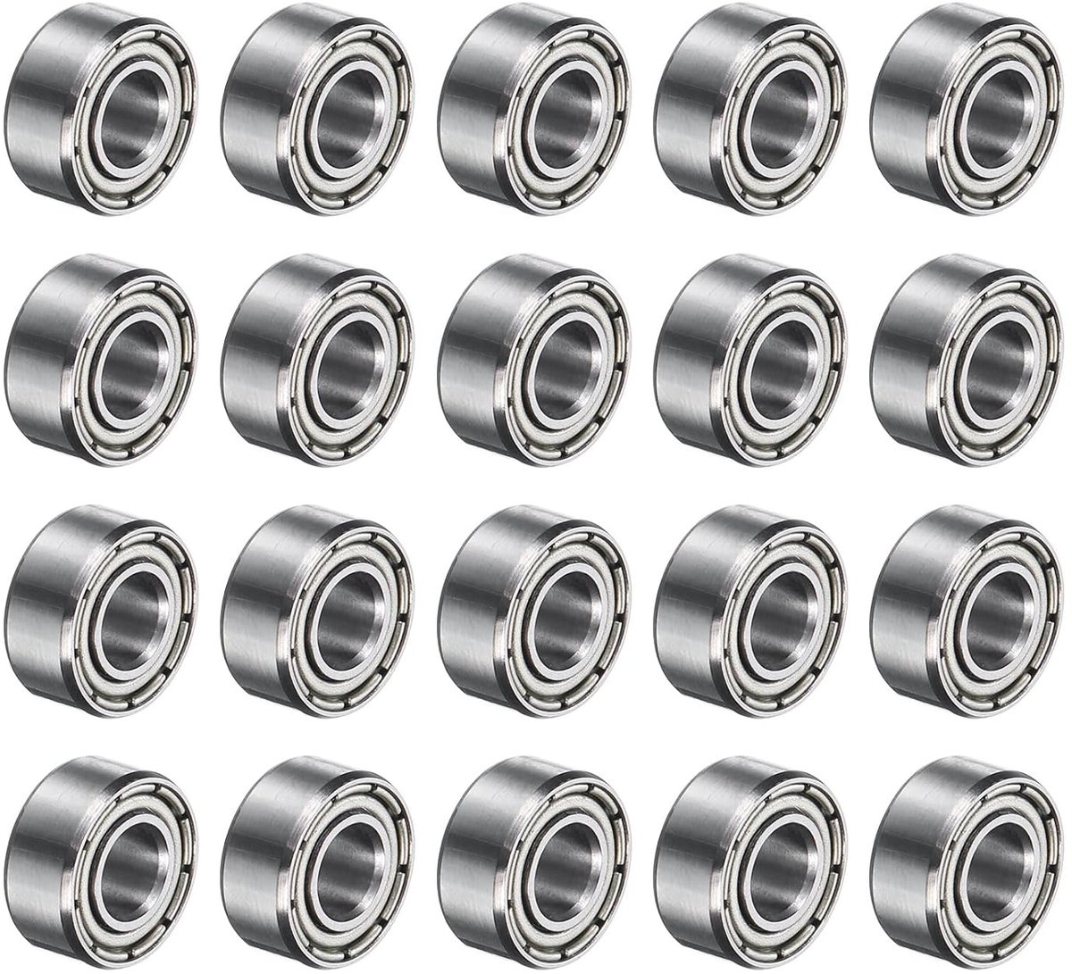 20 stuks 684ZZ groefkogellagers 4 x 9 x 4 mm chroomstalen lagers dubbel afgedichte precisielagers, P0 (ABEC 1)