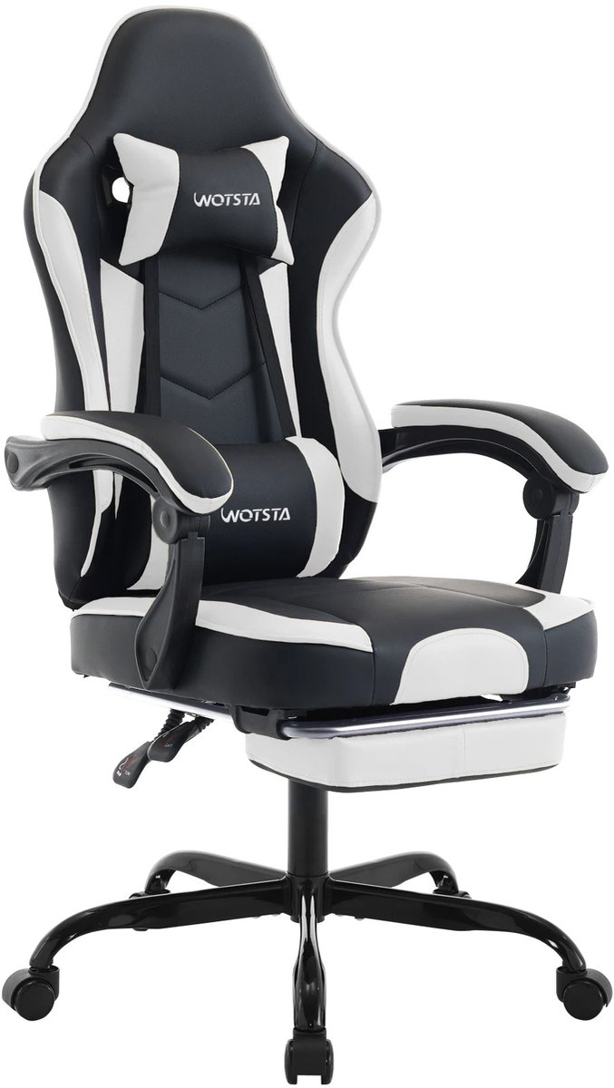 Lamor Gamestoel - Bureaustoel - Gamingstoel - Gamestoel met voetsteun - Gamestoelen - Ergonomisch - Verstelbaar - Tot 150kg