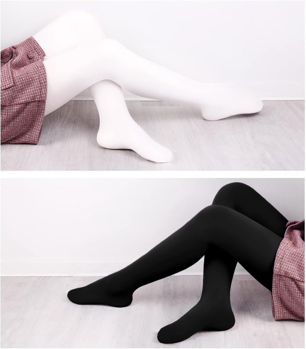 2 of 3 stuks balletpanty voor meisjes, danspanty met voet, 80 Den