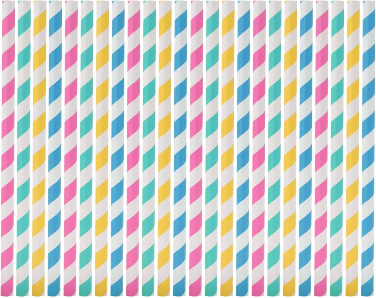 Rietjes, papieren rietjes, wegwerp-rietjes van papier, voor