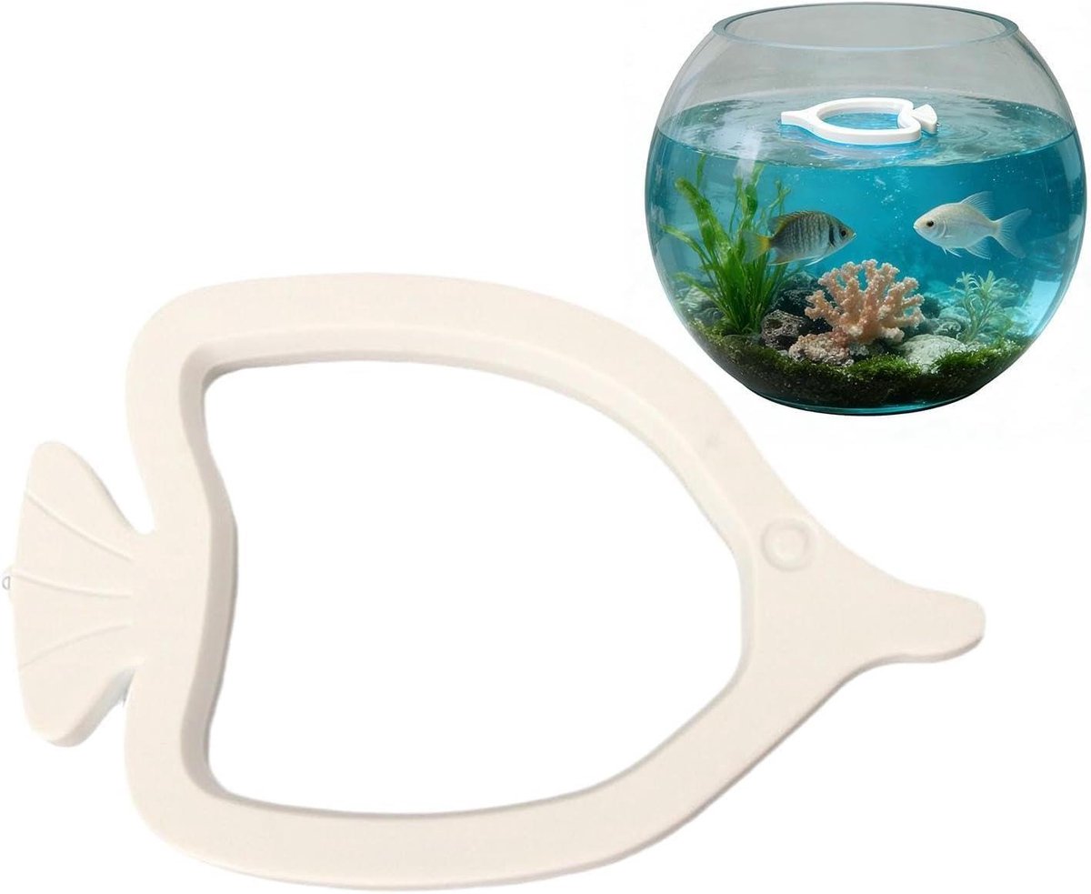 Aquarium Voederring - Visvoer Dispenser - Vis Voeren - Voorkomt Voedselverspilling - 13 cm - Meerkleurig