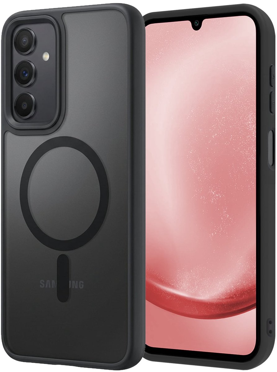 Hoesje - Geschikt voor Samsung Galaxy A25 - Magsafe Compatible - Sterk & Shockproof - Back Cover - Shock Proof Case - Telefoon Hoes Shockproof - Zwart