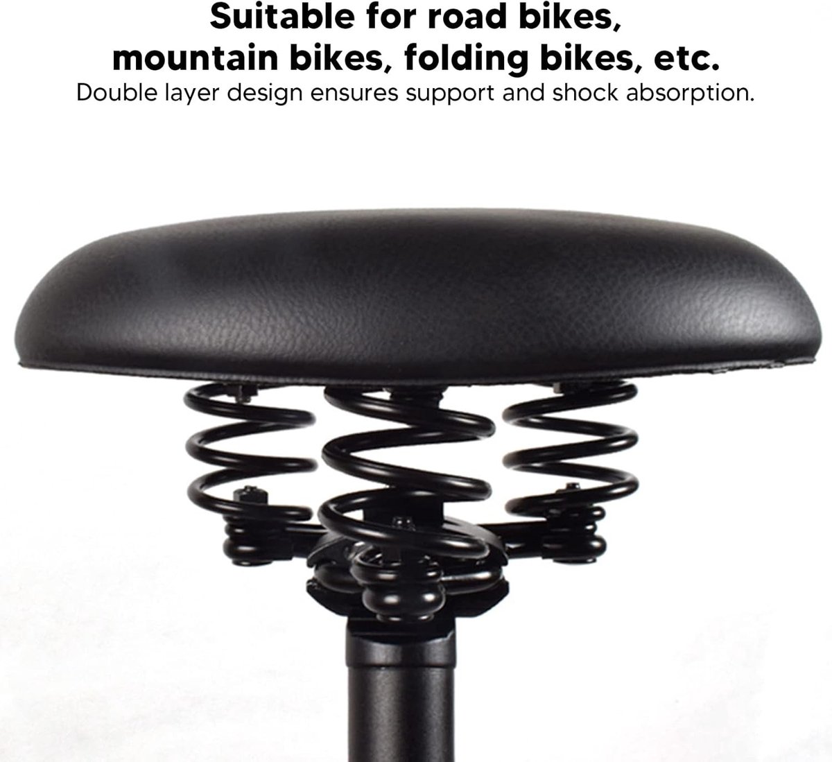 Superzachte Noseless Fietszadel voor Mountainbikes en Racefietsen - Schokabsorberende Zadelkussen voor Comfortabel Fietsen en Langdurig Gebruik