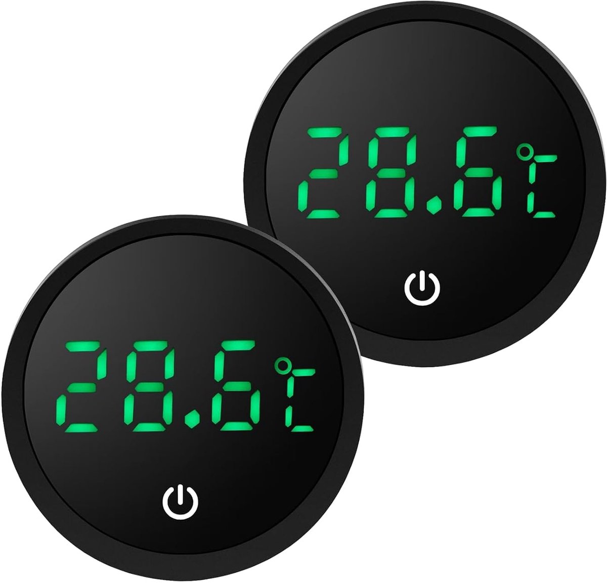 Aquariumthermometer, Digitale Aquarienthermometer, 2 Temperatuursensor voor Aquaria, Plakthermometers voor Vissenbakken en Terraria
