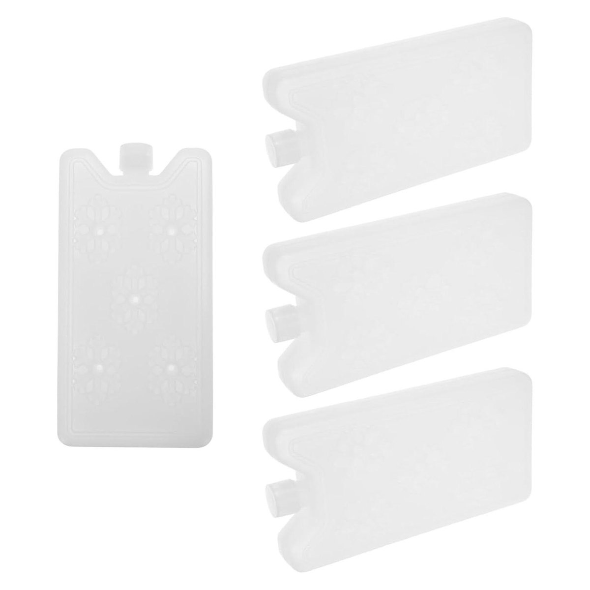 Herbruikbare Koelblokken - Ijsblokjes Set - Lunchbox Koelen - Langdurige Koeling - 4 Stuks - Wit