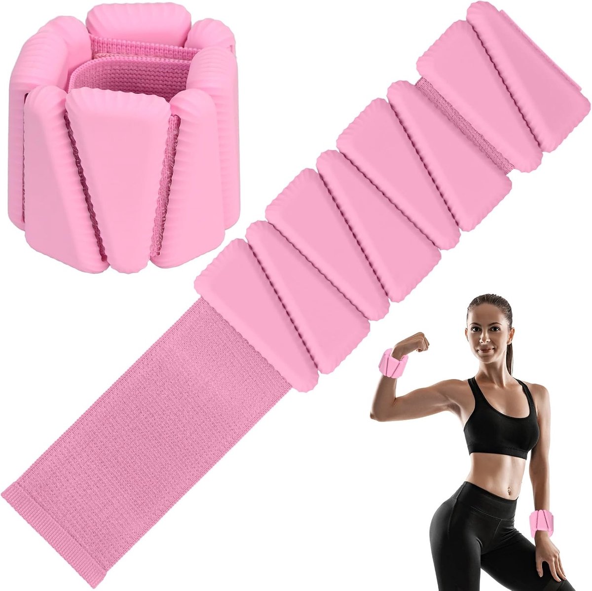 Polsgewichten 2 Pcs - Verstelbare Siliconen Trainingsgewichten - Ideaal voor Fitness en Jogging - ShopVlot