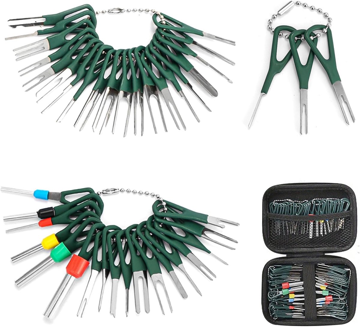 SnelShoppen - Turning Tool Car Kit, 41-delige Auto Ontgrendelset, Verwijderingsgereedschap, Kabelplug, Disassemblagegereedschap voor Meeste Connectore