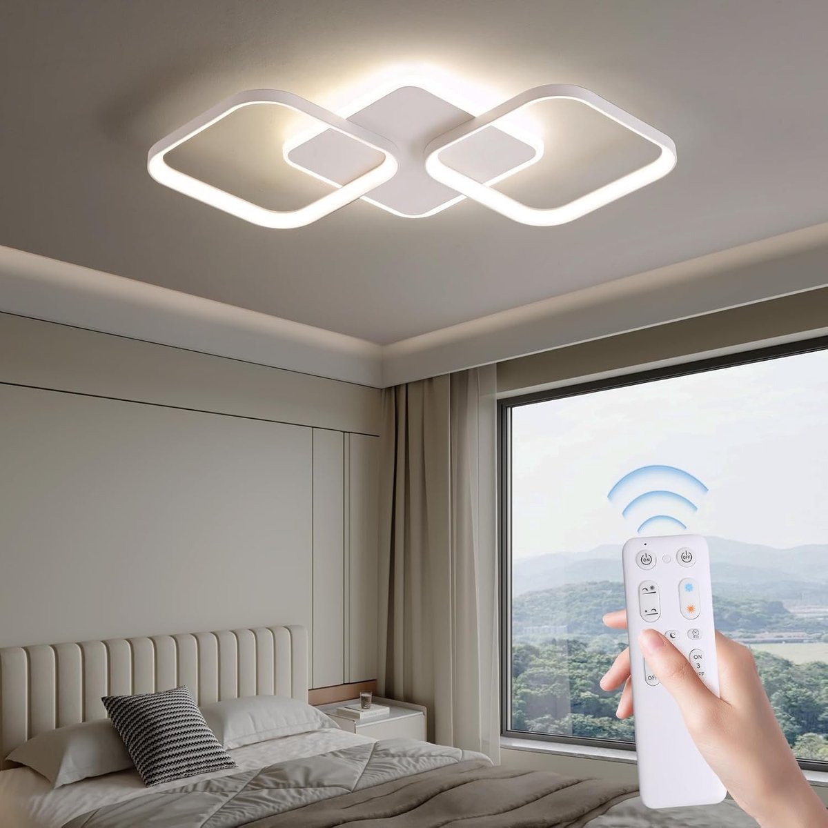 Led-plafondlamp voor de woonkamer, 40 W, 4500 lumen, met