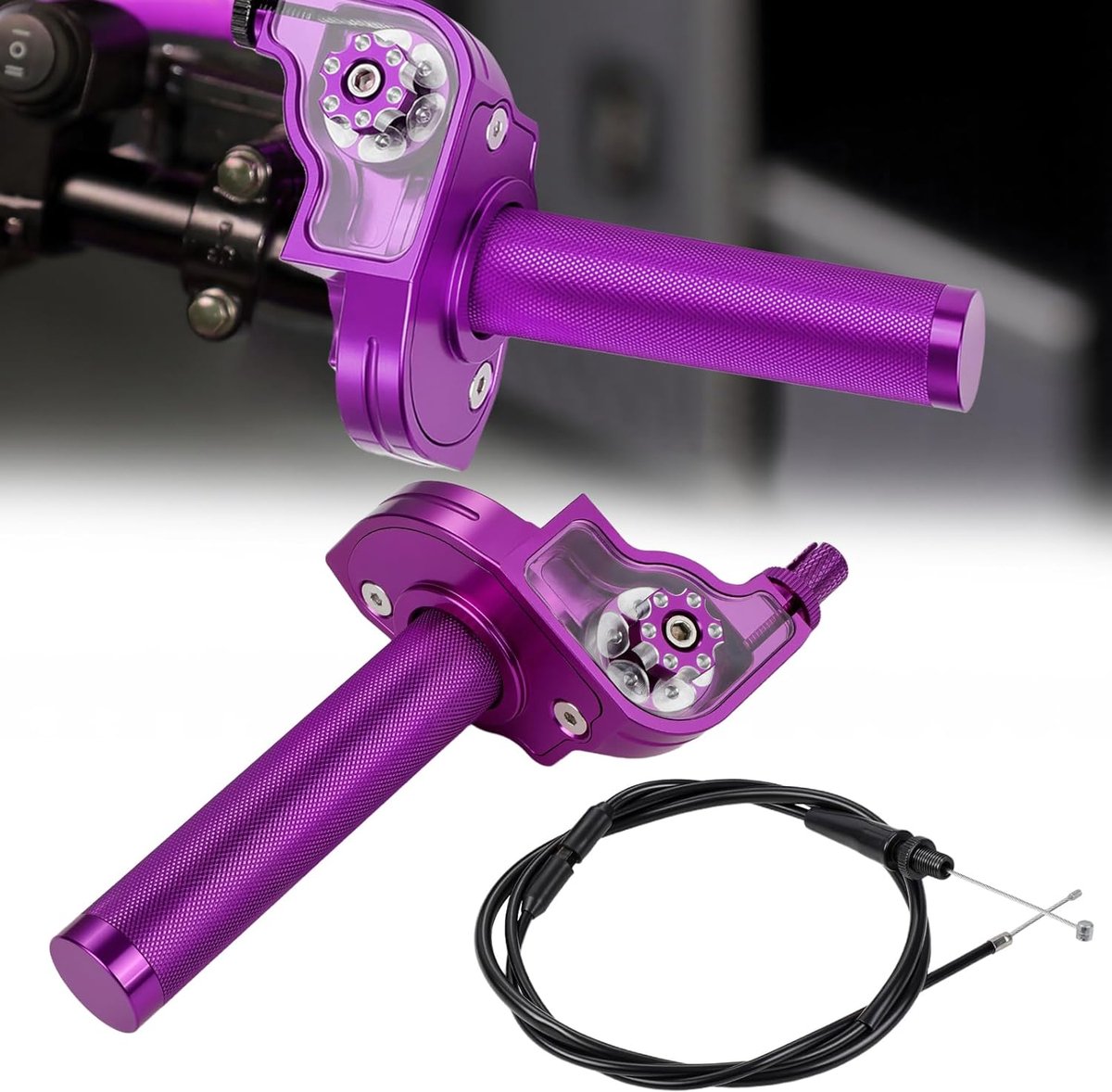50-250Cc 7/8" verstelbaar universeel, voor motorstuur Paars Geschikt