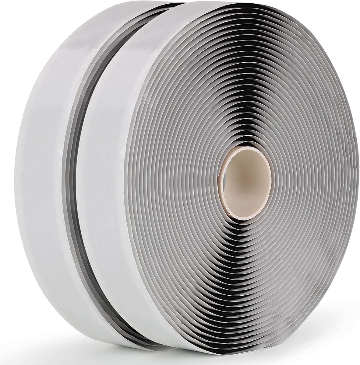 2 stuks zwarte butyl afdichtingstape 2,5 cm x 10 m voor reparatie van campers, ramen, ramen, boten, EPDM dakafdichting (BST232)