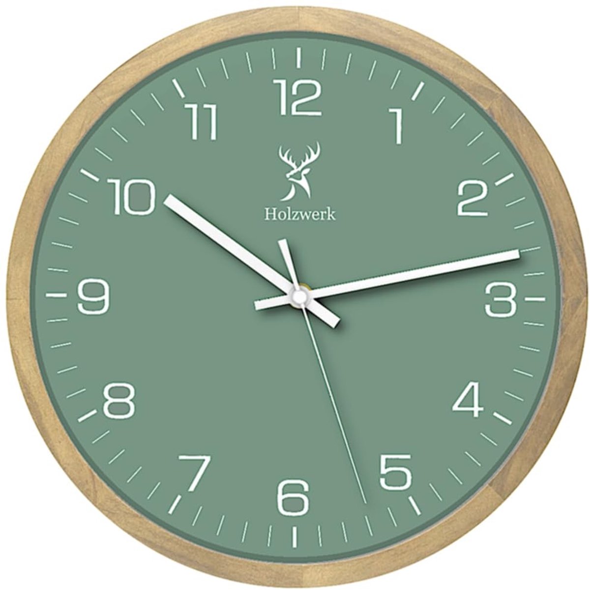 Omgoods - Houten Wandklok 30 cm - Stijlvol en Geluidsloos Design
