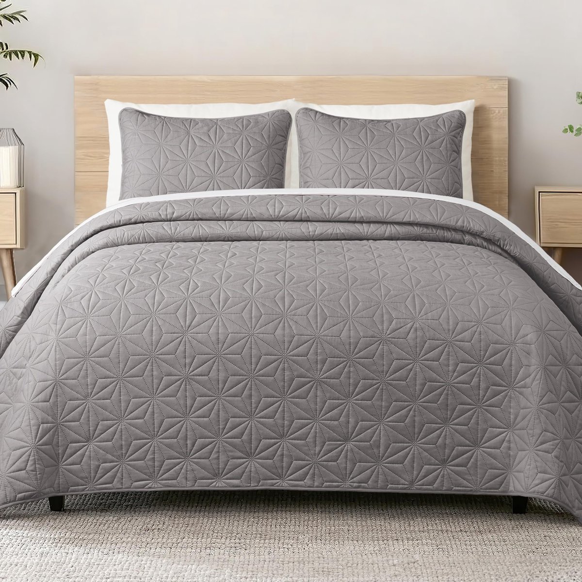 Omgoods - Bedsprei met Geometrisch Patroon 220x240cm