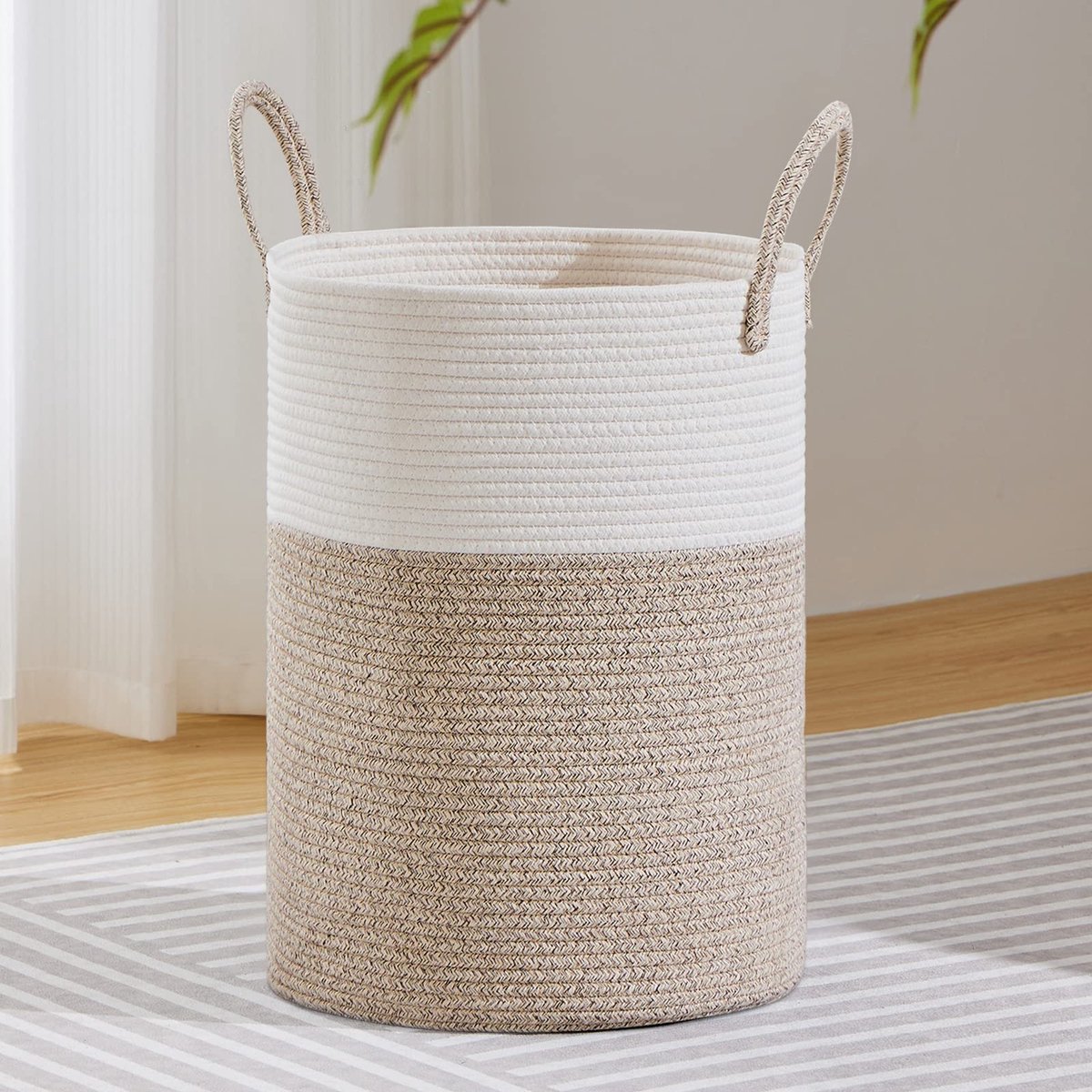 Omgoods - Grote Woven Rope Wasmand voor Vuile Kleding