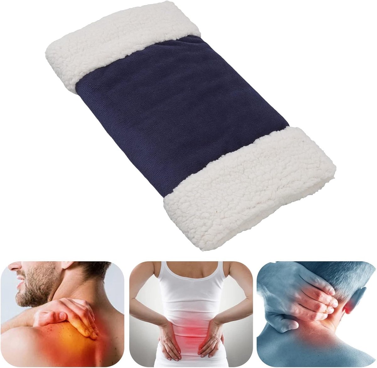 Verwarmde Handmof, Verdikte Verwarmde Handwarmer Etui USB Oplaadbare Elektrische Verwarming, Snelle Verwarming, voor Buiten Jacht Sneeuw Kamperen in Koude Winter 10W(Donkerblauw) — cadeau in Sport & Outdoor - foto 4