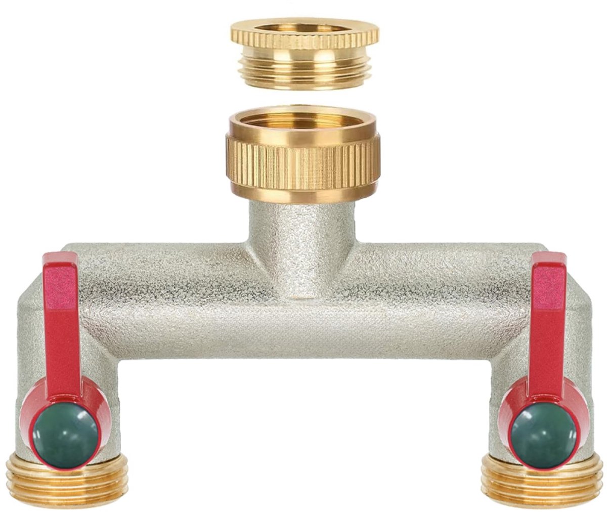 Omgoods - 2-Weg Waterverdeler met 3/4 Inch Aansluiting voor Tuin en Huishouden