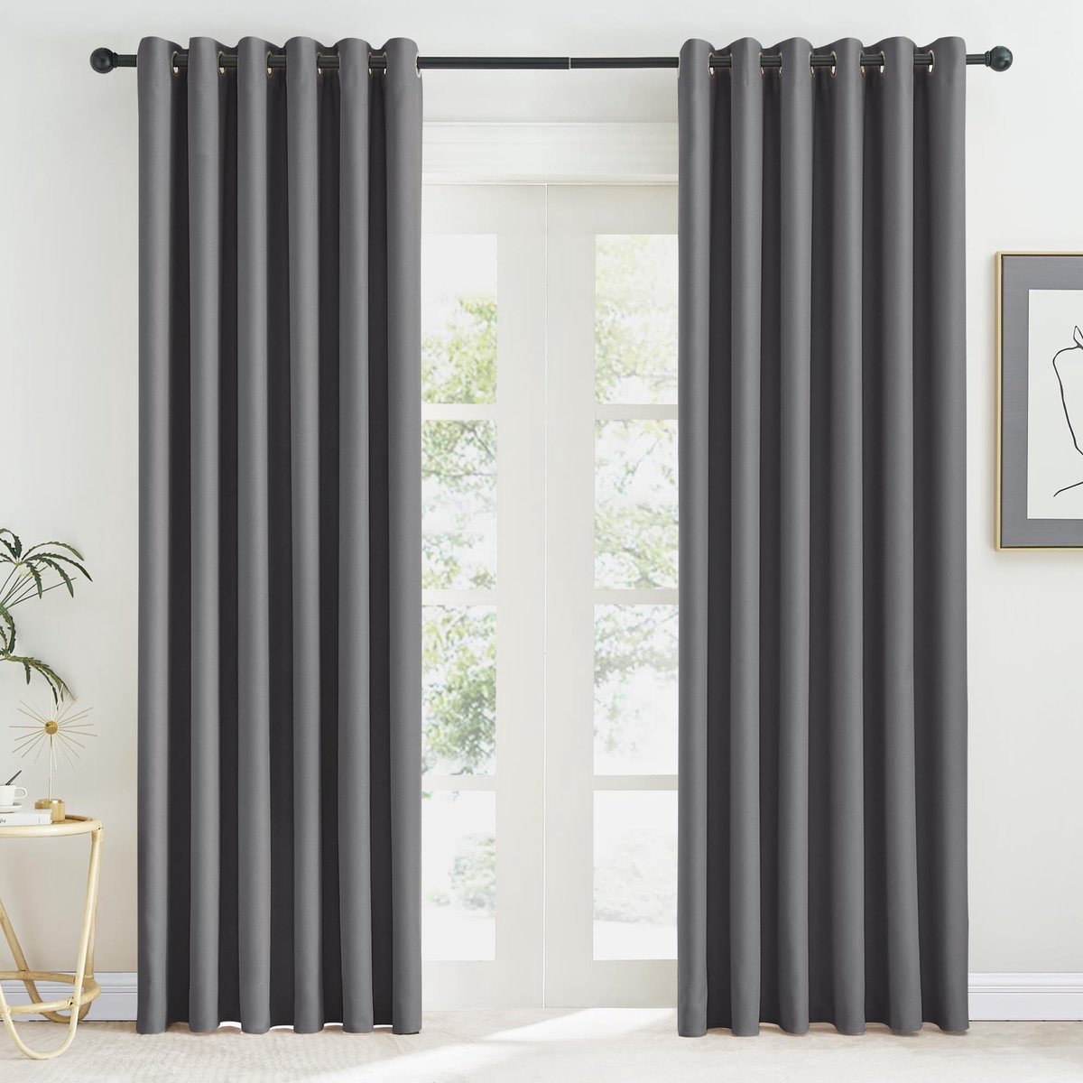 Omgoods - Blackout Gordijnen - Lichtisolatie voor Woonkamer en Slaapkamer 200x220 cm