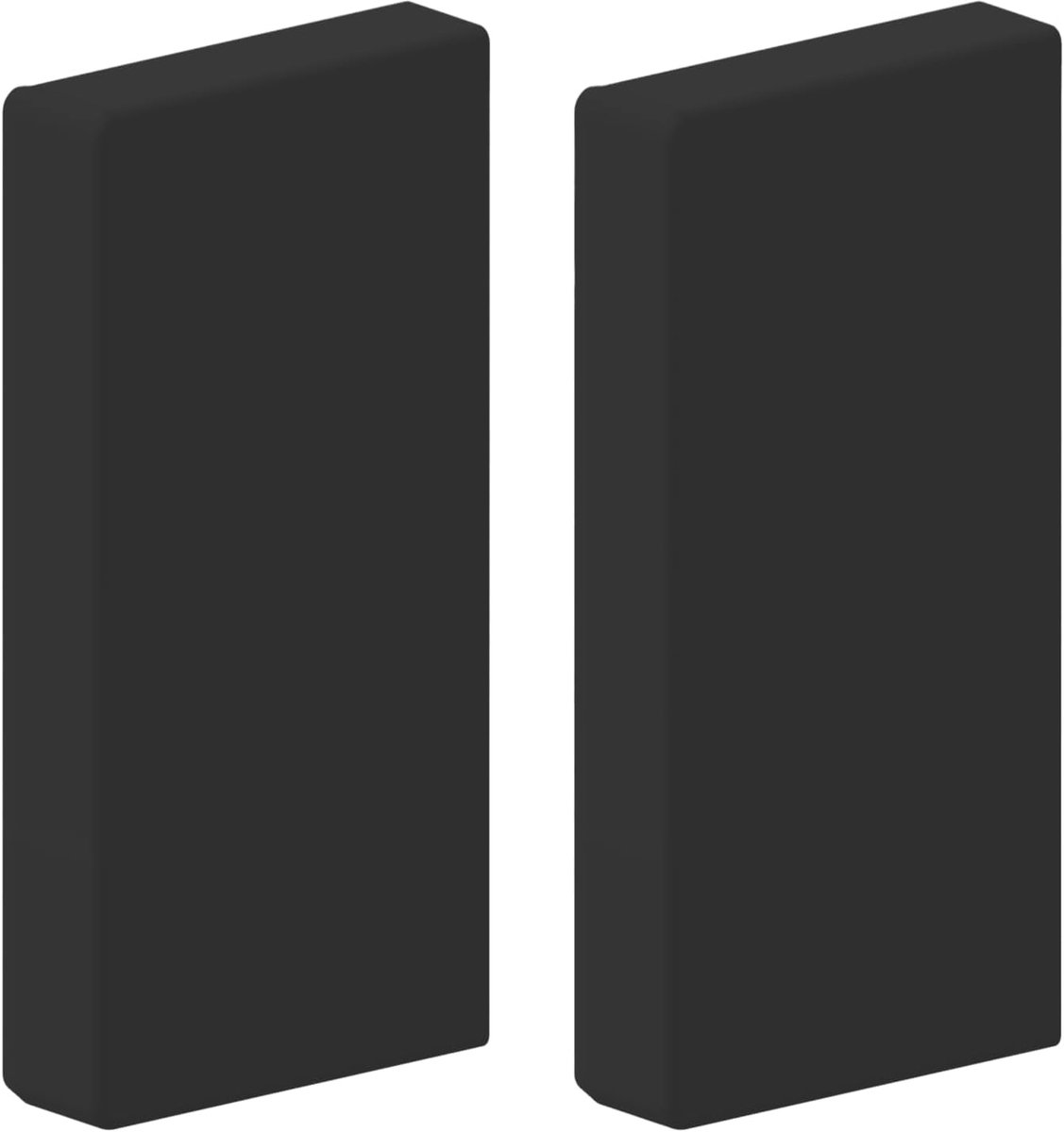 | Eindkappen voor montage van het borstweringskanaal 130x60 mm, zwart | Inhoud: 2 stuks
