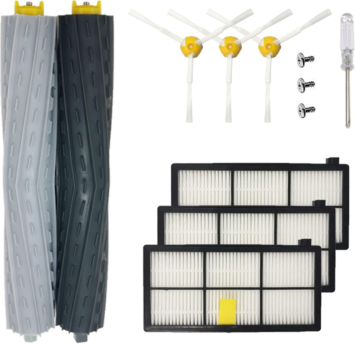 13 stks 800 900 serie vervangende onderdelen kit compatibel met iRobot Roomba 980 960 896 895 886 880 871 866 865 860 850 805 800 Serie zijborstel rubber roller accessoires kit
