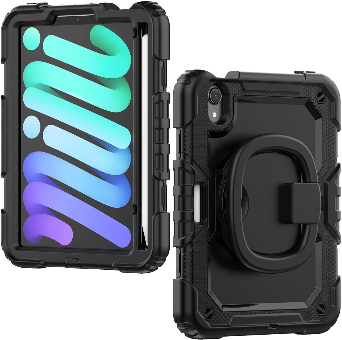 Omgoods - iPad Mini 6 2021 Beschermhoes met Smart Cover - Zwart