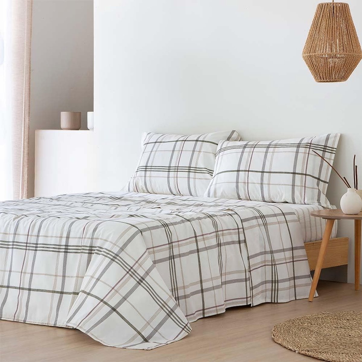 Omgoods - 100% Katoenen Percale Dekbedovertrekset 150 x 190/200 cm met 2 Kussenslopen