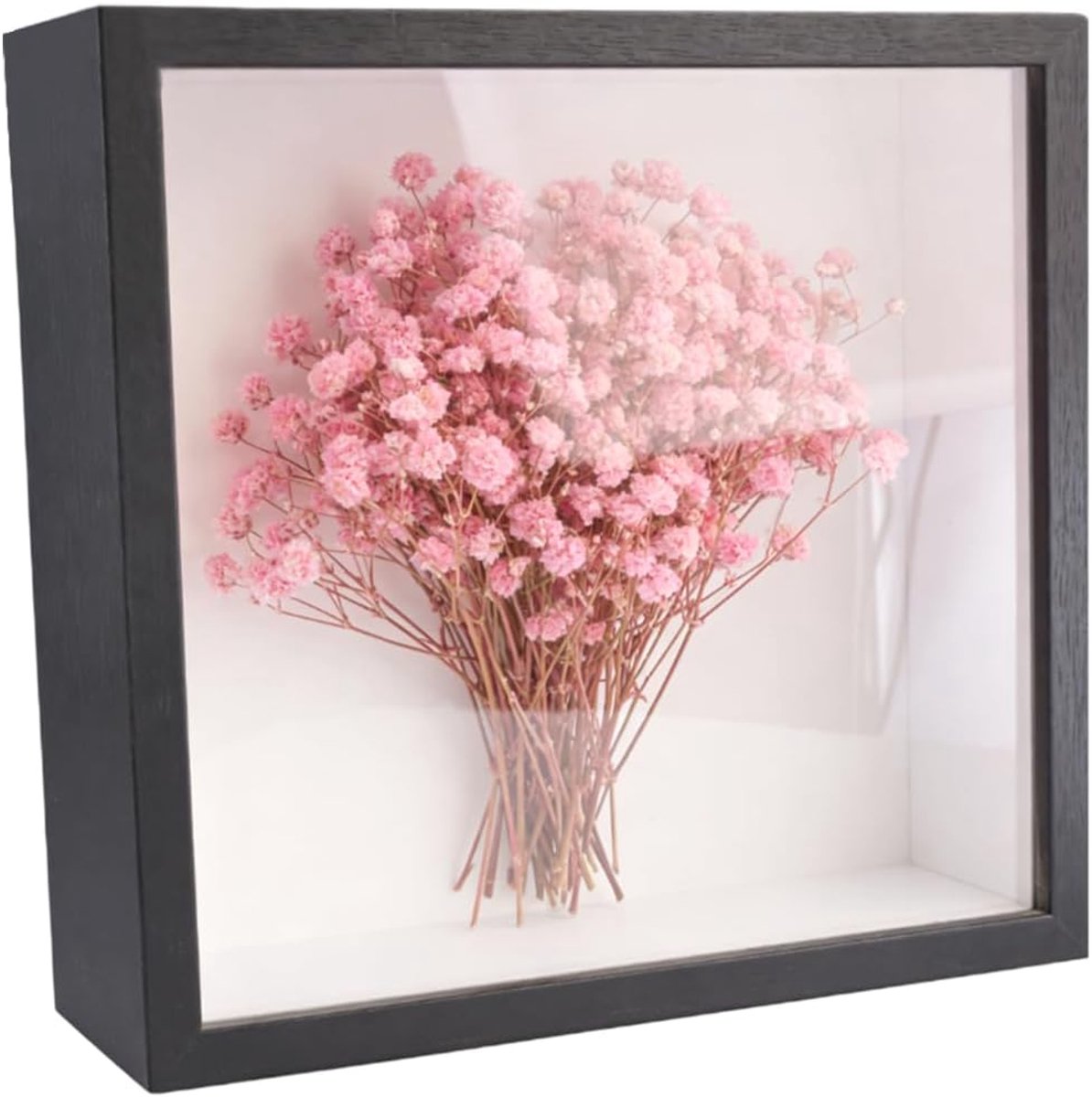 3D-fotolijst om te vullen, 22 x 22 cm, 3D-objectlijst diep 3 cm, diepe lijst voor muur en bureau, schaduwbox voor foto's, objecten