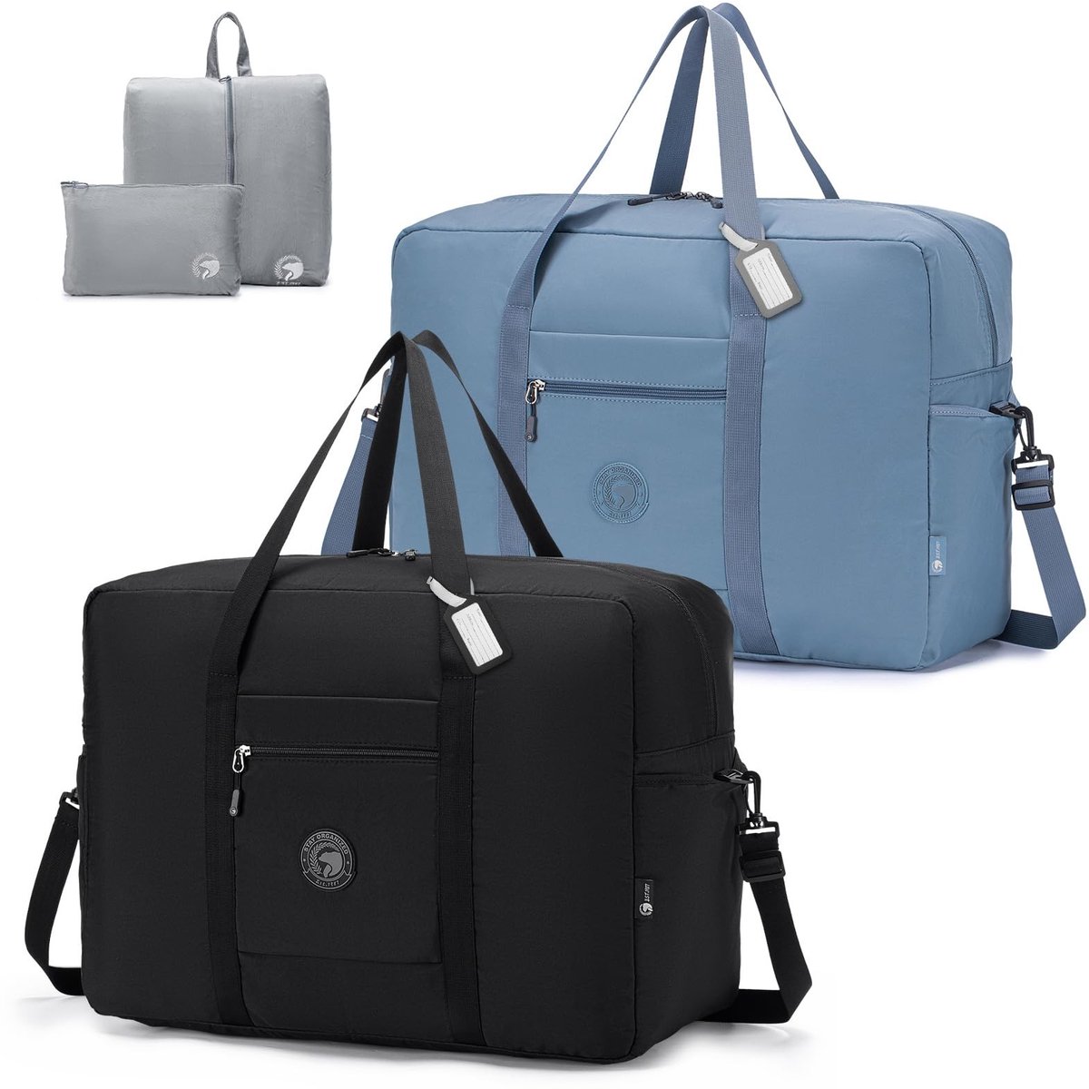 Omgoods - Grote Reisbag voor Handbagage 55x40x23 met Toilettas
