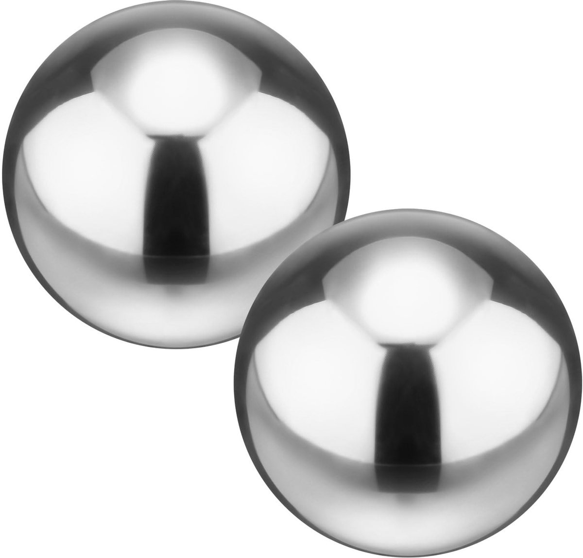 Omgoods - Set van 2 Tuinbollen van Roestvrij Staal - Reflecterende Decoratie voor Tuin en Vijver