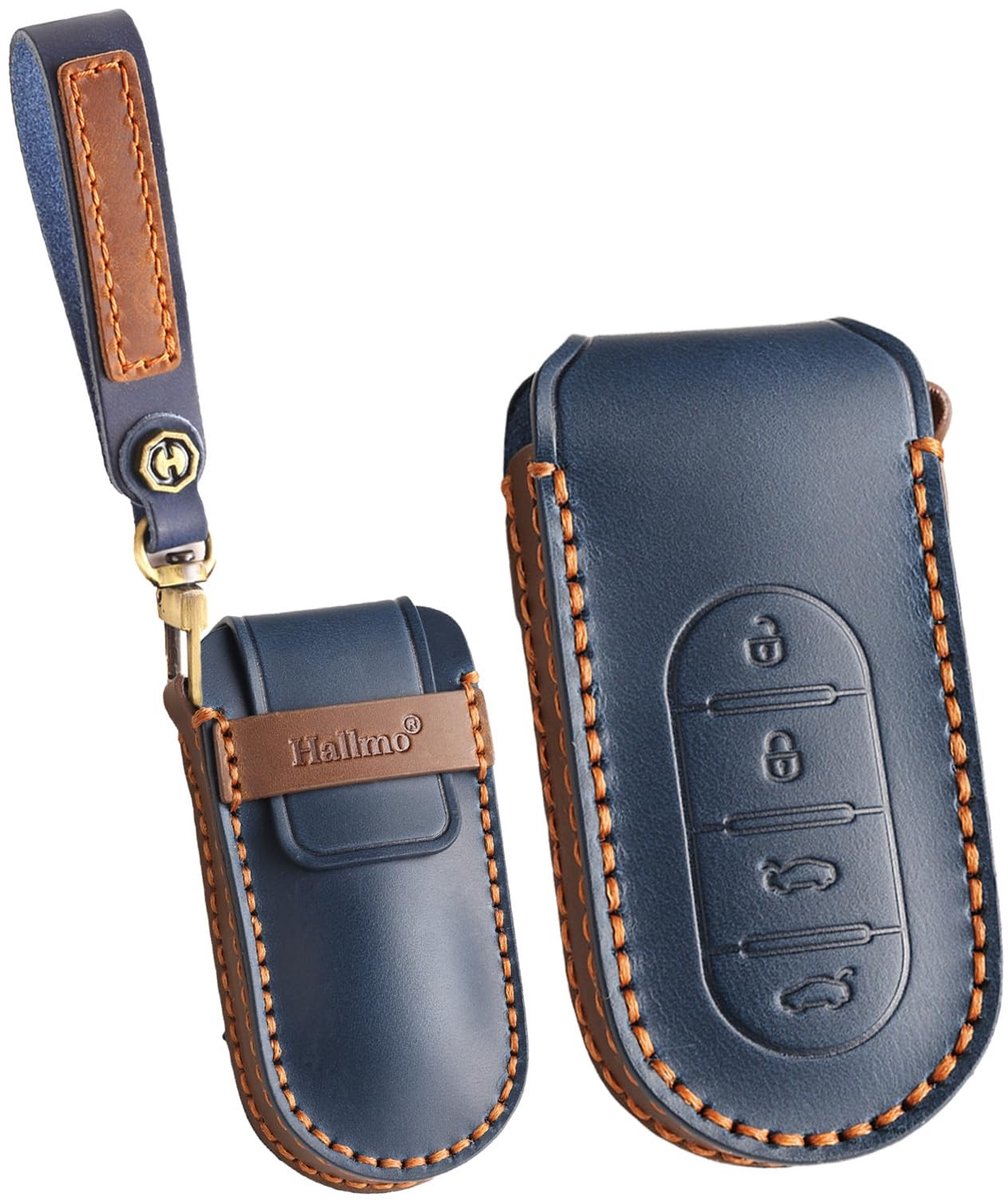 Omgoods - Lederen Sleutelcase voor Smart #5 - 4 Knoppen Bescherming