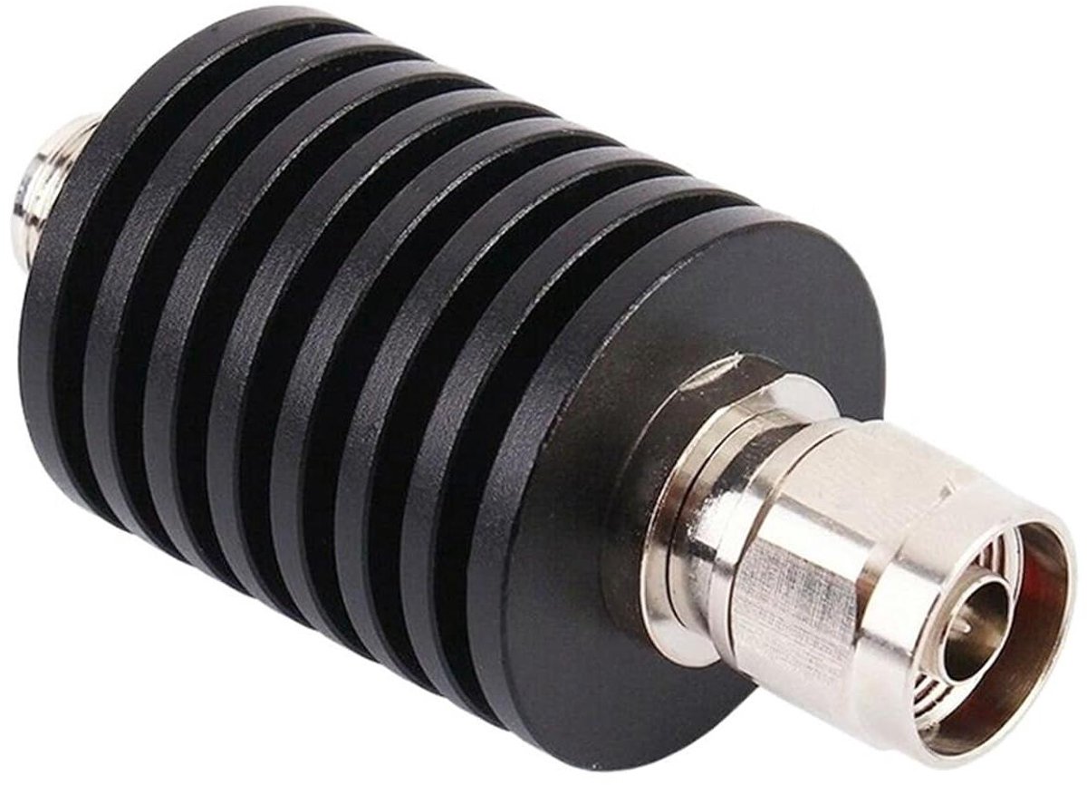 RF Verzwakker - RF Demper - Signaal Dempen - 25W Vermogen - DC-4GHz - Zilver