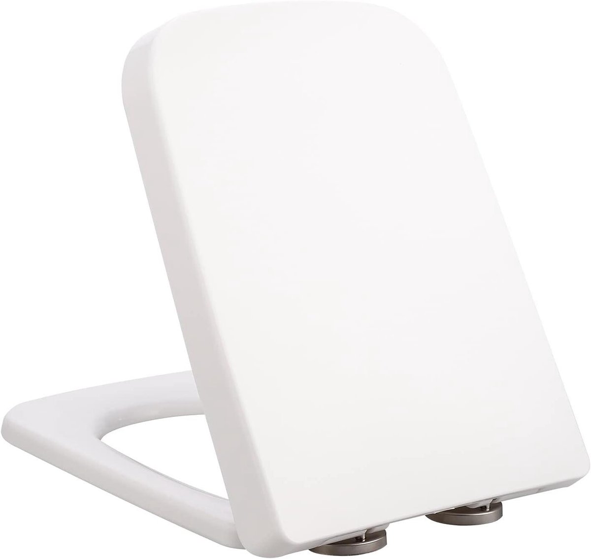 Toiletbril - Toiletzitting - Badkamerrenovatie - Stil sluitend mechanisme - 42-48 cm lengte - Wit