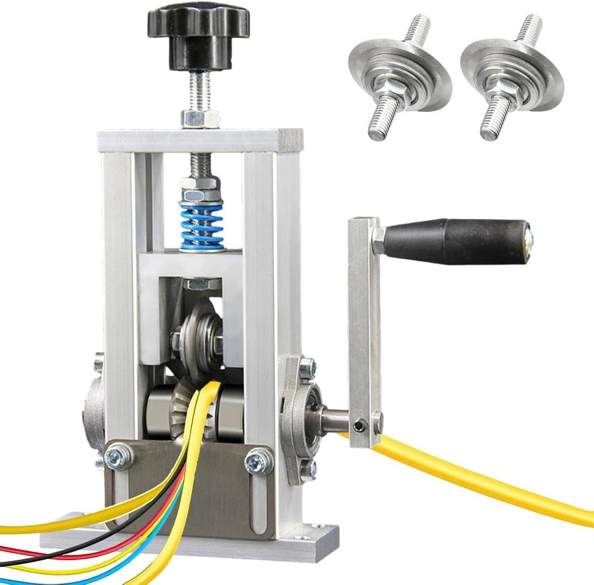 Kabelstripmachine - Draadstripper Schrootkabel - Sneller Draden Strippen - Handmatig of Elektrisch - 1-20 mm - Zilver
