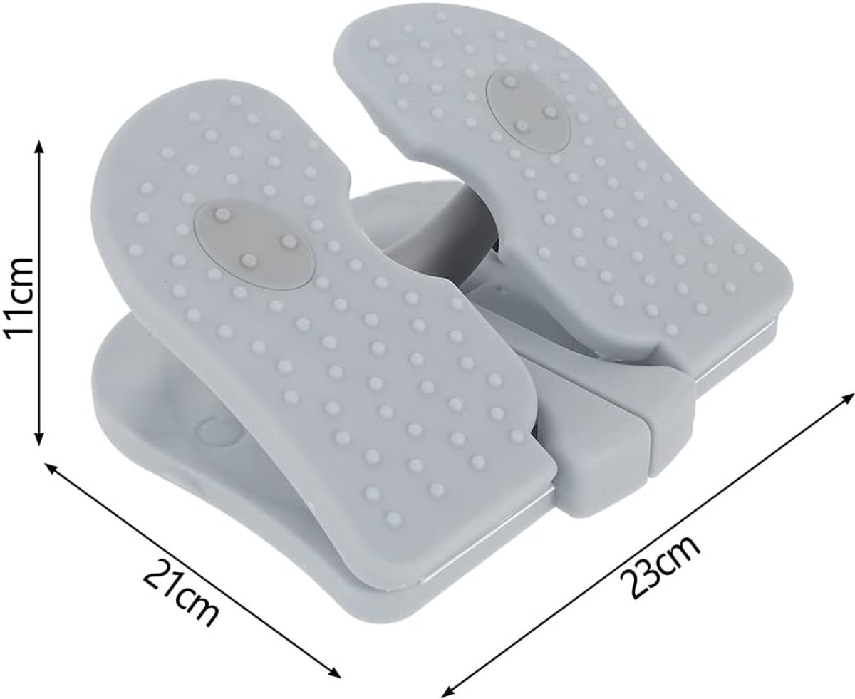 Mini Stepper - Voetpedaal Hometrainer - Benen Trainen - Schommel Beweging - 11.5 x 19.5 x 5 cm - Grijs