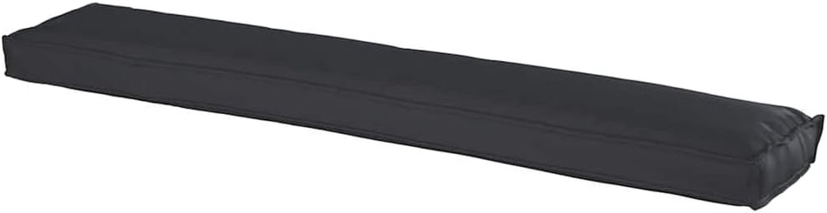 Palletkussen - Bankkussen Tuinkussen - Buiten Zitten - Waterbestendig Oxfordstof - 200 x 40 x 8 cm - Zwart