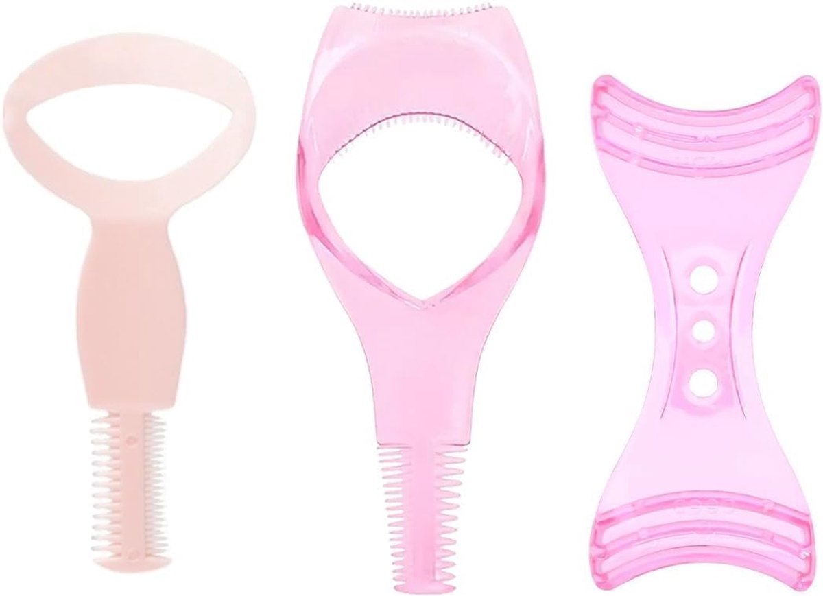3-Delige Make-up Wimpertool, Mascara-Applicator, Siliconen