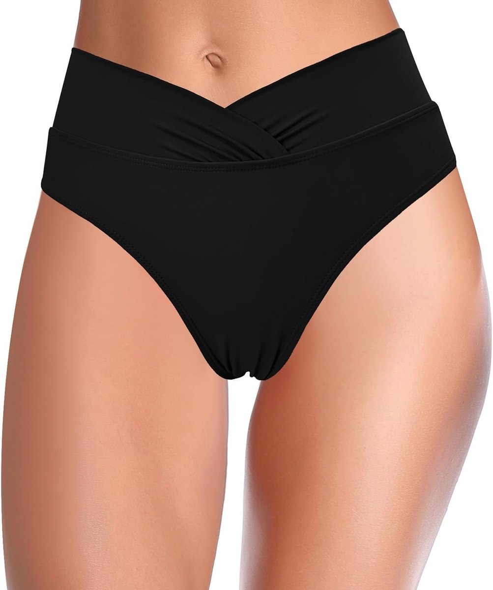 Dames Bikinibroekje Hoge Taille Zwemshorts Buikcontrole Zwembroek