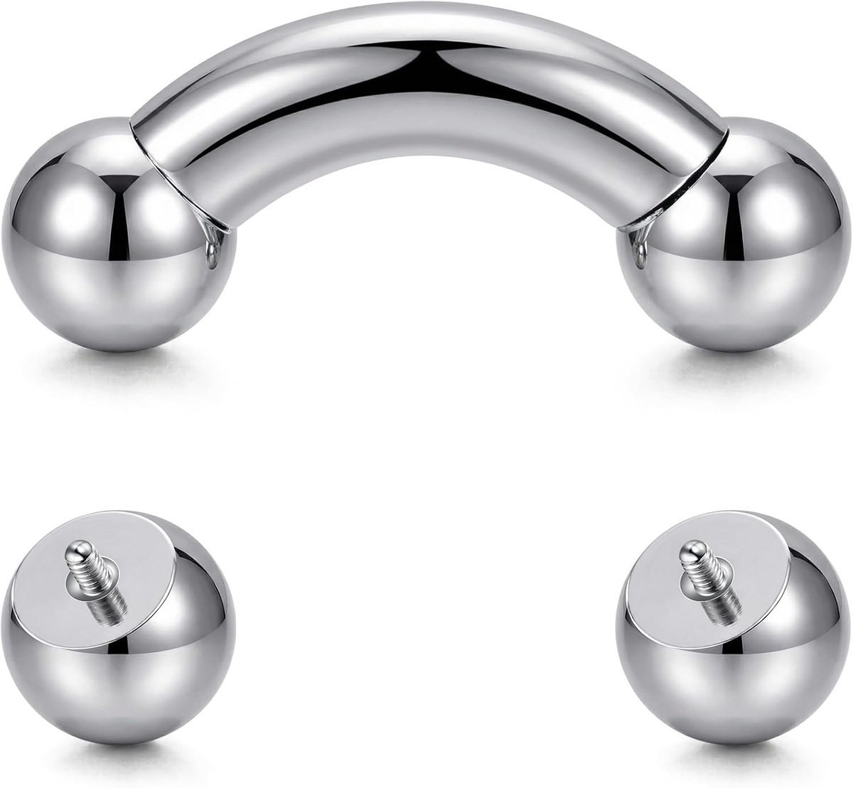 Barbell Piercing Prince Albert sieraden Pa Piercing, 14G 12G 10G 8G