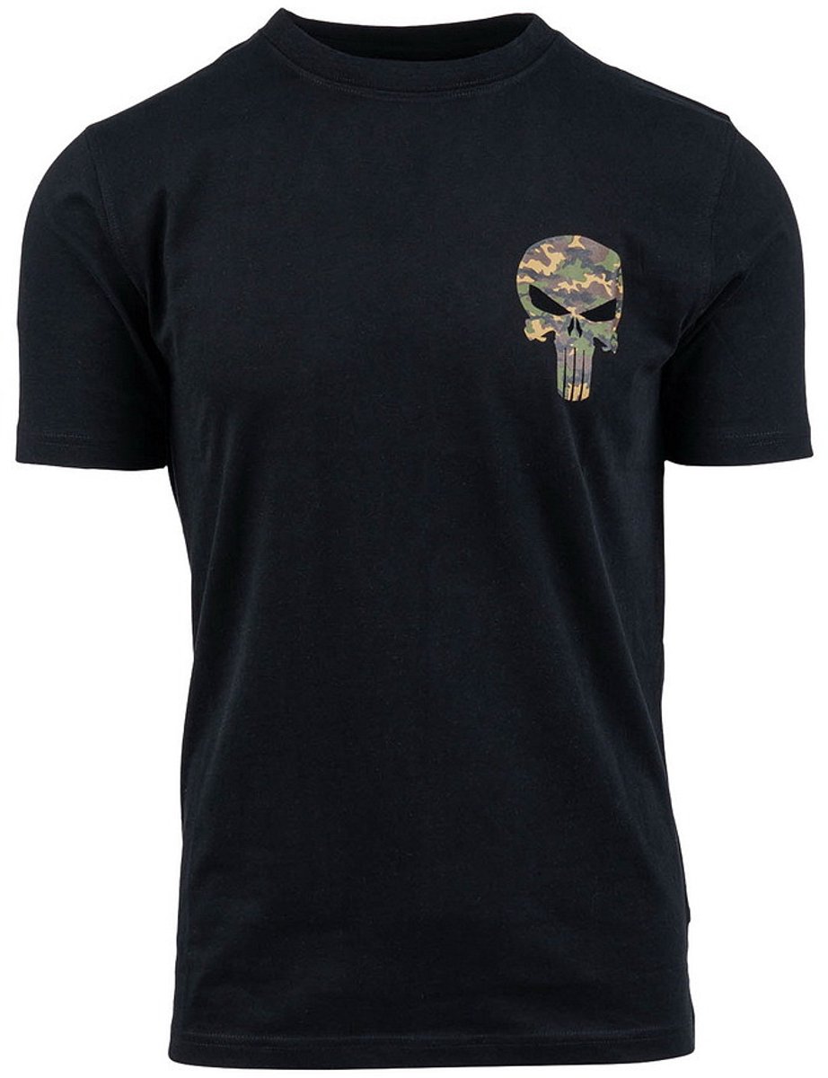 T-shirt Punisher - No guts no glory Zwart XXL