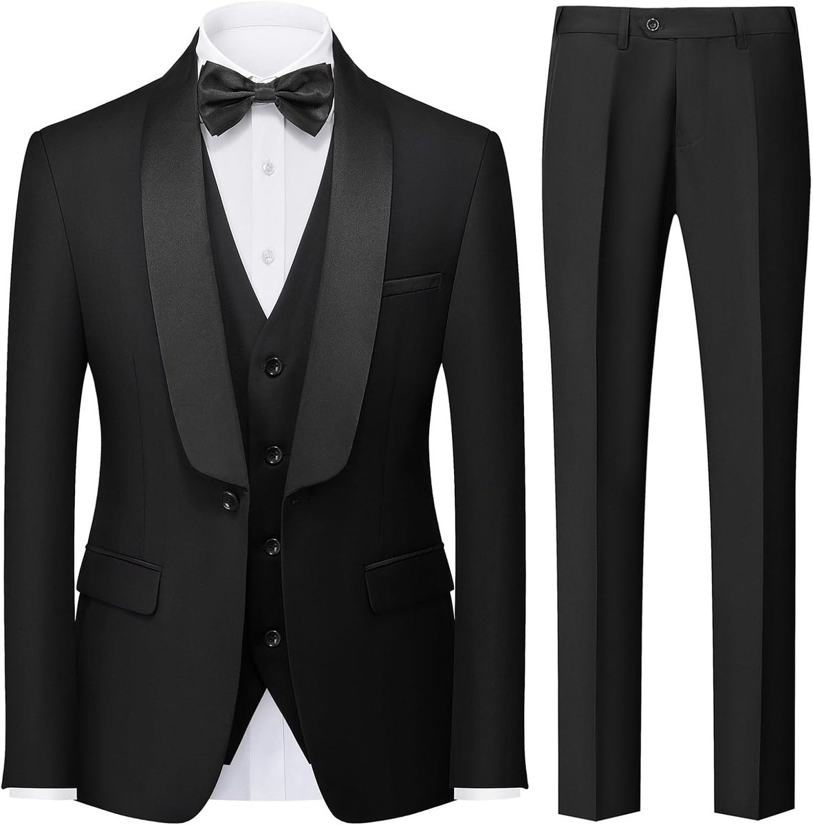 Pakken 3-delig Slim Fit Pak Casual Business Formele Diner Smoking Pak