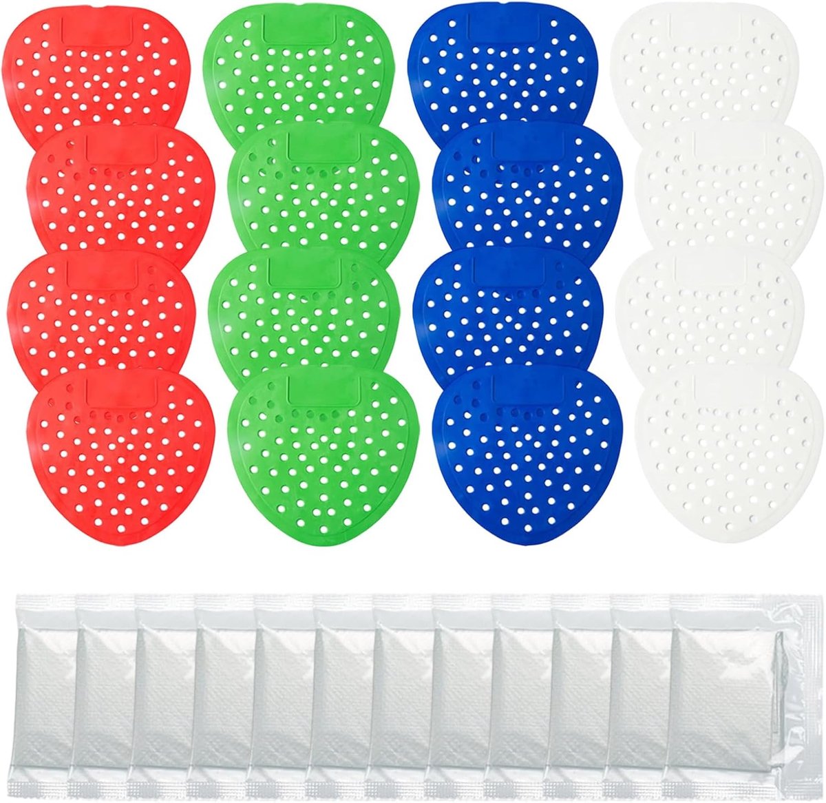 Urinoir Filter - 12 Stuks, Antibacterieel, Pvc, 19,5 x 18,5 cm