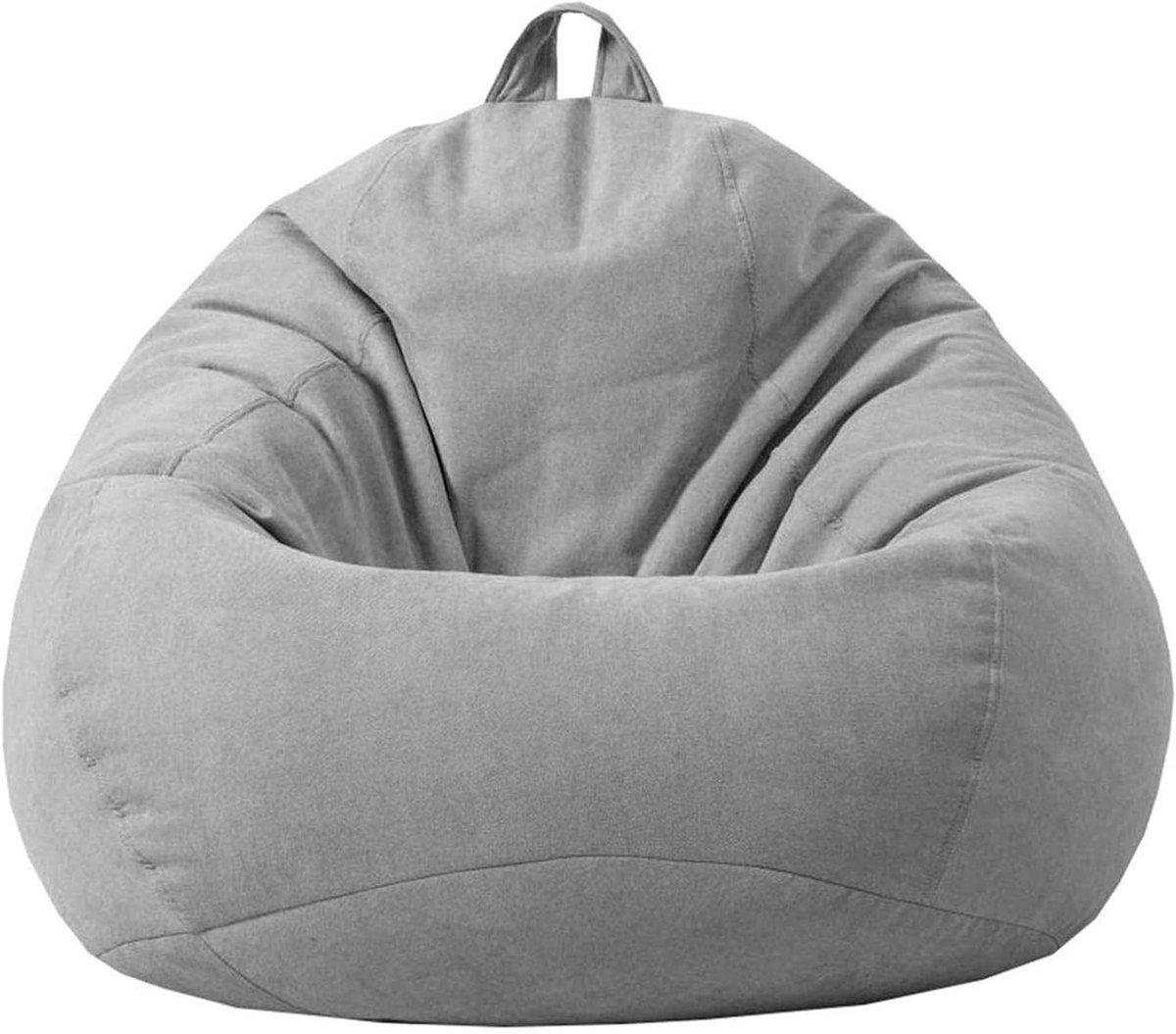 Grote Zitzak - Luie Stoel Fauteuil - Ontspannen Zitten - Hoogwaardige Vulling - 70 x 80 cm - Grijs